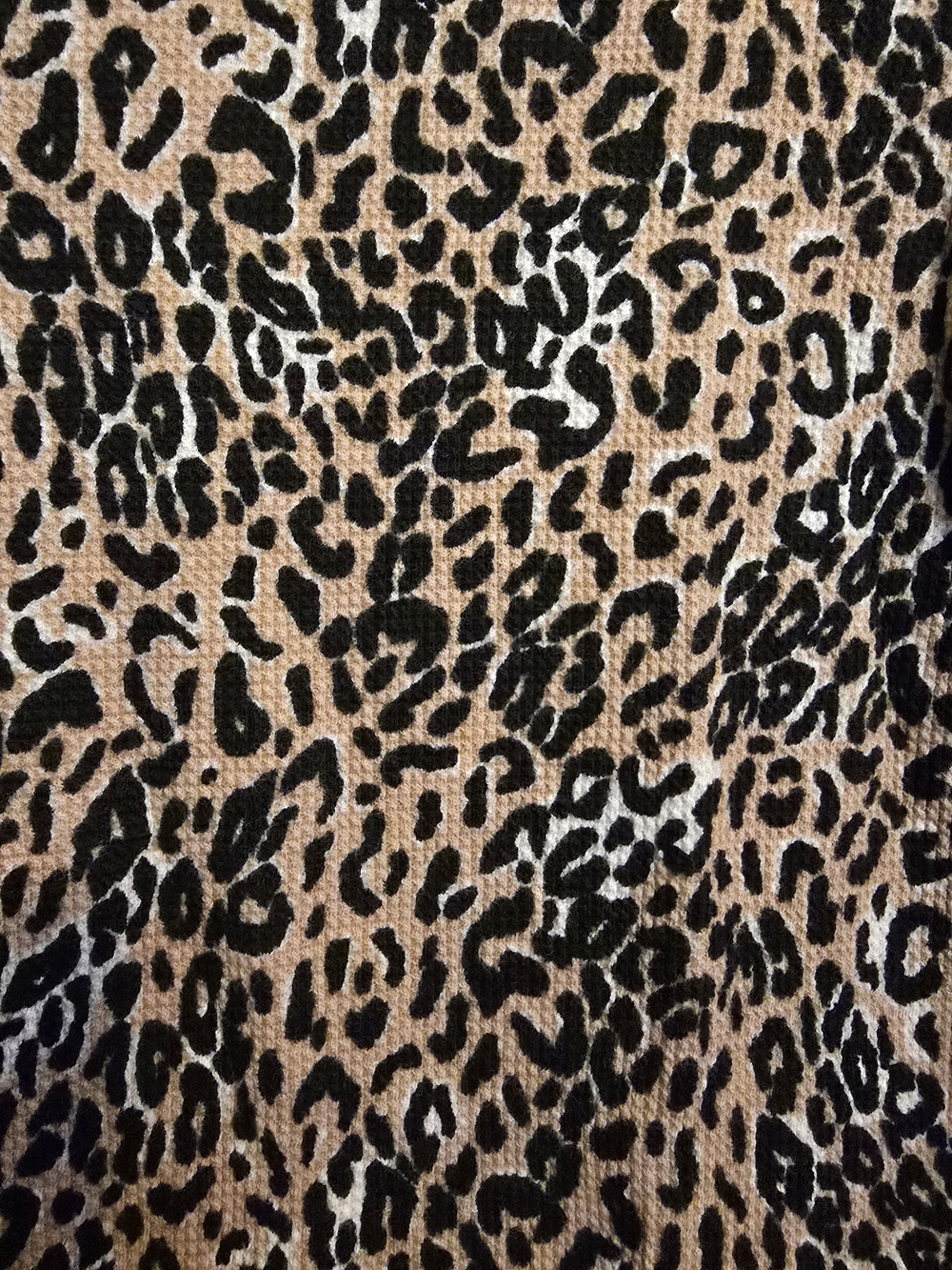 PINK Victoria's Secret Leopard Print Hooded Onesie - Black & Tan - Picture 3 of 4